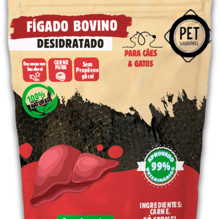Petisco Desidratado de Fígado Bovino