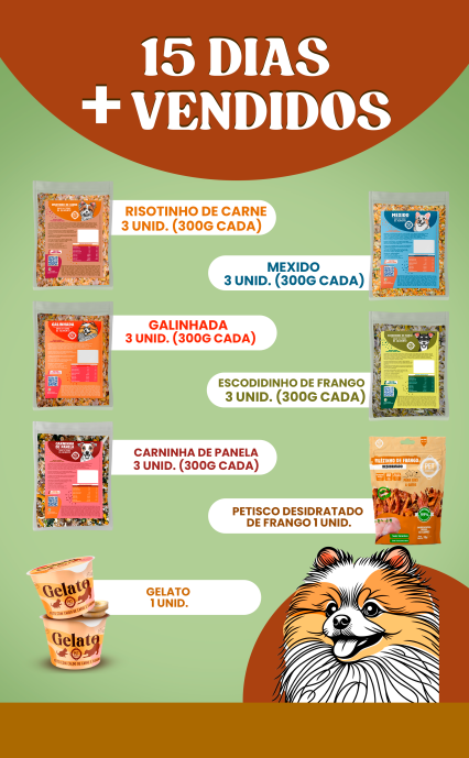 Kit 15 Dias + Vendidos