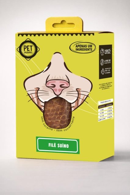 Petisco Desidratado de Suíno - Gato